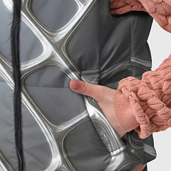 Детский жилет Полированный металл серебряный, цвет: 3D-светло-серый — фото 2