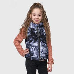 Детский жилет Мифические существа с стиле тату, цвет: 3D-черный — фото 2