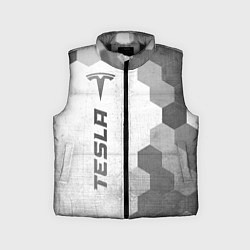 Детский жилет Tesla - white gradient по-вертикали, цвет: 3D-черный