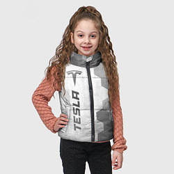 Детский жилет Tesla - white gradient по-вертикали, цвет: 3D-черный — фото 2