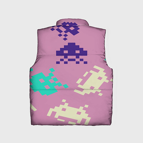 Детский жилет Пиксели фильтр / 3D-Светло-серый – фото 2