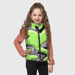 Детский жилет Зеленый объемный камуфляж, цвет: 3D-светло-серый — фото 2