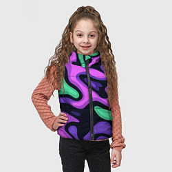 Детский жилет Разноцветный эмоциональный камуфлляж, цвет: 3D-светло-серый — фото 2