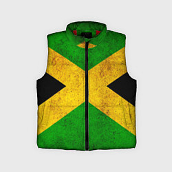 Детский жилет Jamaica flag, цвет: 3D-красный