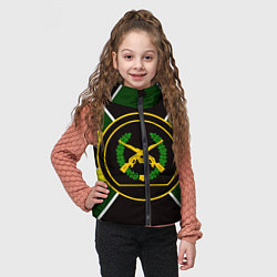 Детский жилет Мотострелковые войска: шеврон без текста, цвет: 3D-светло-серый — фото 2