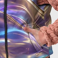 Детский жилет Волны космические, цвет: 3D-светло-серый — фото 2