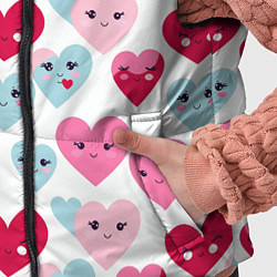 Детский жилет Сердечки-смайлики, цвет: 3D-черный — фото 2