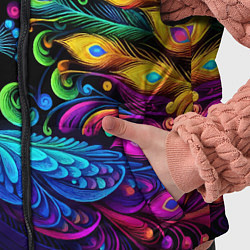 Детский жилет Neon peacock - art, цвет: 3D-черный — фото 2
