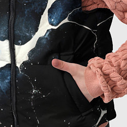 Детский жилет Разлом плит в виде молнии, цвет: 3D-черный — фото 2