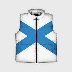 Детский жилет Военно-морской флот: Андреевский флаг, цвет: 3D-светло-серый