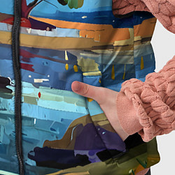 Детский жилет Летний пейзаж маслом, цвет: 3D-светло-серый — фото 2
