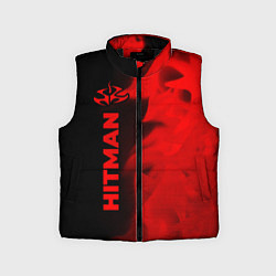 Детский жилет Hitman - red gradient по-вертикали, цвет: 3D-черный