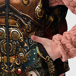 Детский жилет Рыцарские доспехи фэнтези Стимпанк, цвет: 3D-черный — фото 2