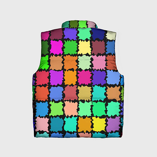 Детский жилет Лоскутки / 3D-Светло-серый – фото 2