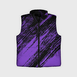 Детский жилет The color is purple and black