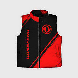 Детский жилет Dongfeng - red gradient вертикально, цвет: 3D-черный