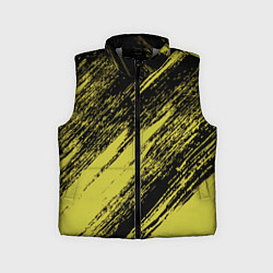 Детский жилет The color is black and yellow, цвет: 3D-светло-серый
