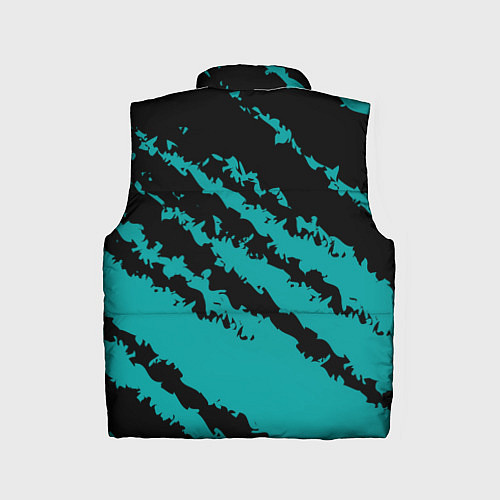 Детский жилет The color is black and light blue / 3D-Светло-серый – фото 2