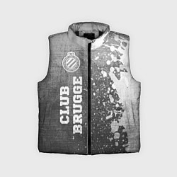 Детский жилет Club Brugge - grey gradient по-вертикали, цвет: 3D-черный