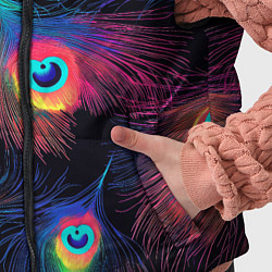 Детский жилет Павлиньи перья - разные оттенки, цвет: 3D-светло-серый — фото 2