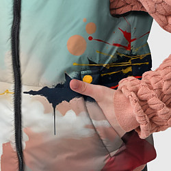 Детский жилет Сюрреалистичная абстракция, цвет: 3D-красный — фото 2