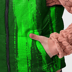 Детский жилет Porsche - green gradient по-вертикали, цвет: 3D-черный — фото 2