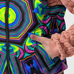 Детский жилет Оптический узор неоновые краски, цвет: 3D-светло-серый — фото 2