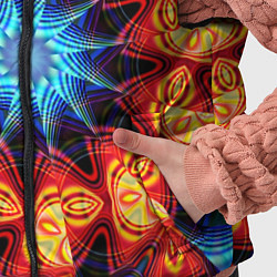 Детский жилет Фрактальная узорная абстракция, цвет: 3D-светло-серый — фото 2