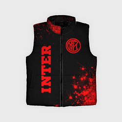 Детский жилет Inter - red gradient вертикально, цвет: 3D-черный