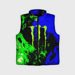 Детский жилет Monster energy кислотный огонь