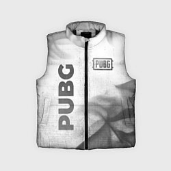 Детский жилет PUBG - white gradient вертикально, цвет: 3D-черный