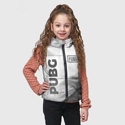 Детский жилет PUBG - white gradient вертикально, цвет: 3D-черный — фото 2