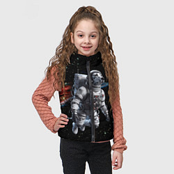 Детский жилет The dalmatian brave cosmonaut - ai art, цвет: 3D-красный — фото 2