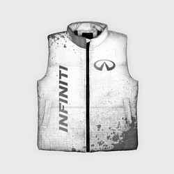 Детский жилет Infiniti - white gradient вертикально, цвет: 3D-черный