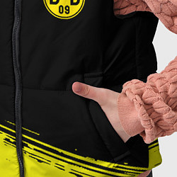 Детский жилет Borussia жёлтые полосы, цвет: 3D-черный — фото 2