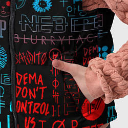 Детский жилет Twenty one pilots rock pattern, цвет: 3D-черный — фото 2