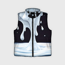 Детский жилет Молочная текстура, цвет: 3D-черный
