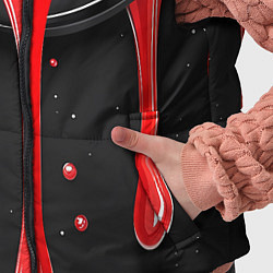 Детский жилет Красная и черная краска текстура, цвет: 3D-черный — фото 2