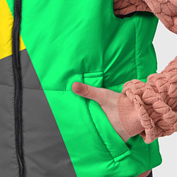 Детский жилет Жёлто-серо-зелёный трёхцветный, цвет: 3D-черный — фото 2