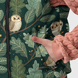 Детский жилет Совы в лесу, цвет: 3D-черный — фото 2