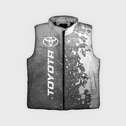Детский жилет Toyota - grey gradient по-вертикали, цвет: 3D-черный