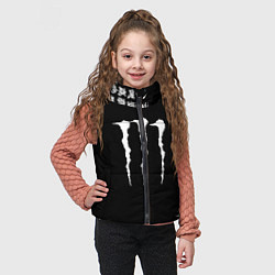 Детский жилет Monster energy japan symbol, цвет: 3D-черный — фото 2