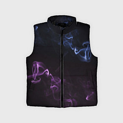 Детский жилет Color black blue pink