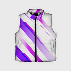 Детский жилет Color white pink