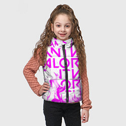 Детский жилет Valorant розовый огонь, цвет: 3D-красный — фото 2