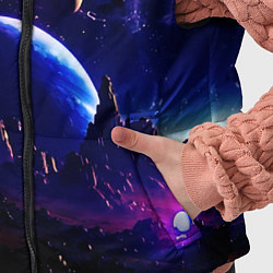 Детский жилет Фантастический космос тёмно-синий, цвет: 3D-черный — фото 2