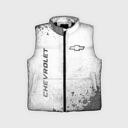 Детский жилет Chevrolet - white gradient вертикально, цвет: 3D-черный