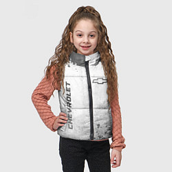 Детский жилет Chevrolet - white gradient вертикально, цвет: 3D-черный — фото 2