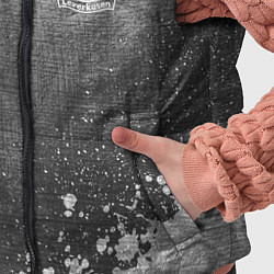 Детский жилет Bayer 04 - grey gradient вертикально, цвет: 3D-черный — фото 2