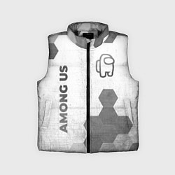 Детский жилет Among Us - white gradient вертикально, цвет: 3D-черный